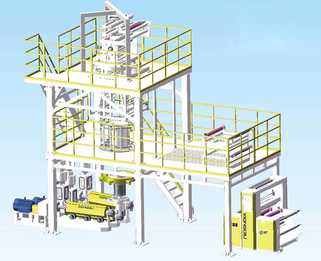 YK-MO Mini Oscillating Co-extruder Film Blowing Machine